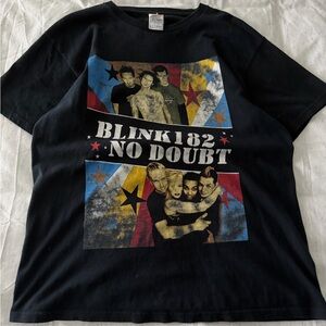 Vintage Y2K Blink 182 & No Doubt Bootleg Summer Tour Shirt
